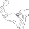 The size of Earthworm Jim in relation to his suit in EWJ 1